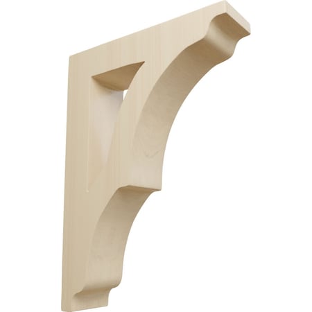 Ekena Millwork 1 3/4"W x 6 1/2"D x 9"H Small Avila Wood Bracket, Rubberwood BKTW01X06X09AVRW